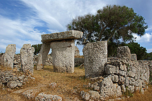 场所,巨石,巨石墓,米诺卡岛