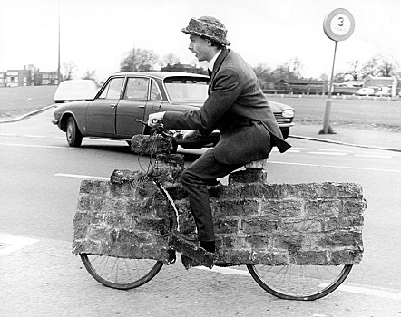 男人,奇怪,自行车,英格兰,英国