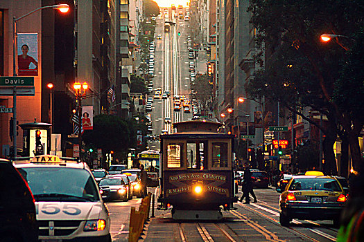 旧金山无轨电车街道