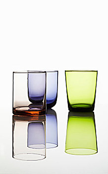 色彩,玻璃杯,影象,表面