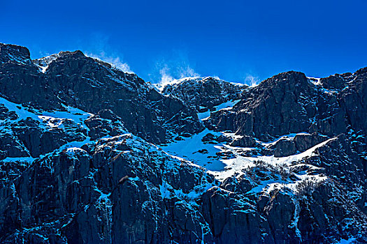 特写,山顶,山,纳韦尔瓦皮,国家公园,阿根廷
