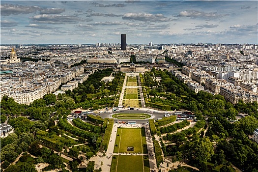 航拍,埃菲尔铁塔,巴黎,法国