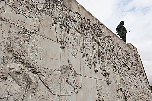 古巴,圣克拉拉,局部,切-格瓦拉,陵墓,展示,浅浮雕