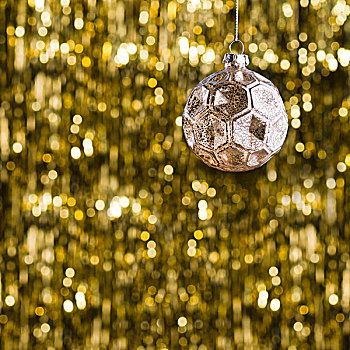 金色,圣诞树装饰物