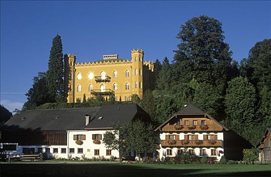 城堡,萨尔茨卡莫古特,萨尔茨堡,奥地利