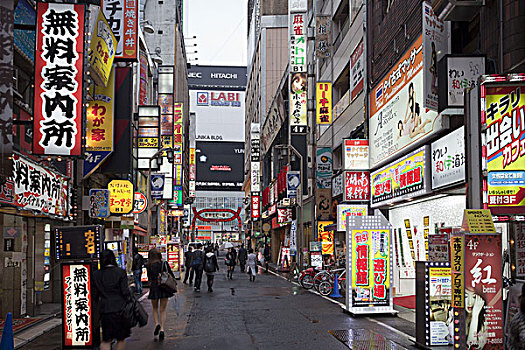 日本,东京,新宿,区域,娱乐区