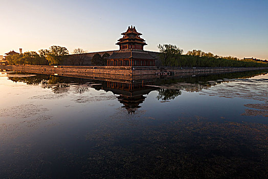 北京故宫角楼景观