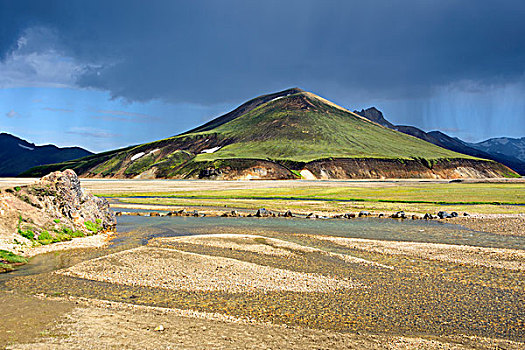 火山地貌,兰德玛纳,冰河河道,国家公园,冰岛,欧洲