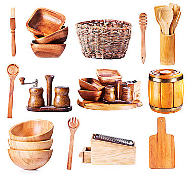 木质,厨具,白色背景,背景