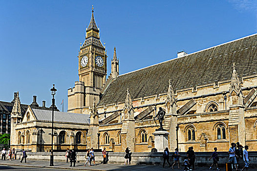 大本钟,塔,威斯敏斯特宫,议会大厦,联合国文化遗产,伦敦,英格兰,英国,欧洲