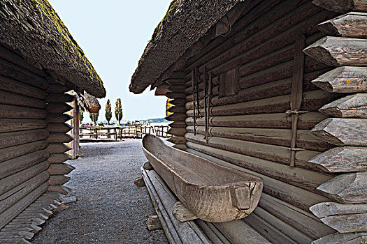 老,木船,世界遗产,康士坦茨湖