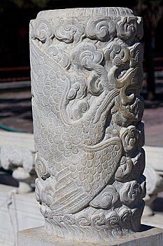 北京白云观内的石刻