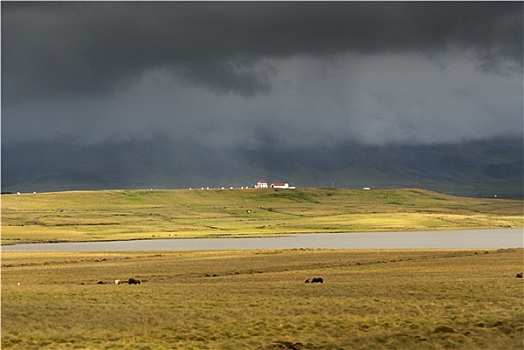 黑色天空,冰岛