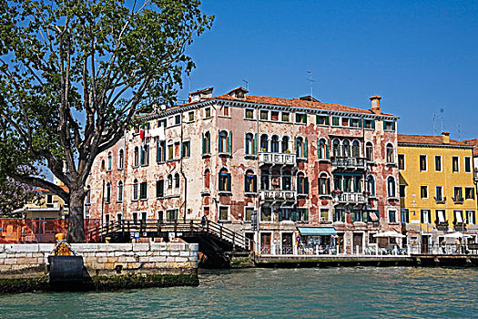 建筑,水岸,水道,威尼斯,意大利