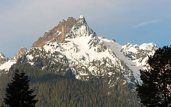 怀特霍斯,山顶,河谷,北方,瀑布山