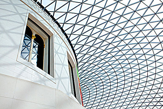 英格兰,伦敦,布鲁姆斯伯里,玻璃屋顶,遮盖,伊丽莎白二世女王,大英博物馆