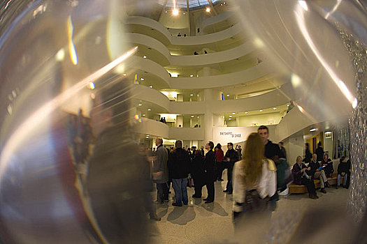 古根海姆博物馆,画廊,室内,设计,弗兰克-劳埃德-莱特,曼哈顿,纽约,美国