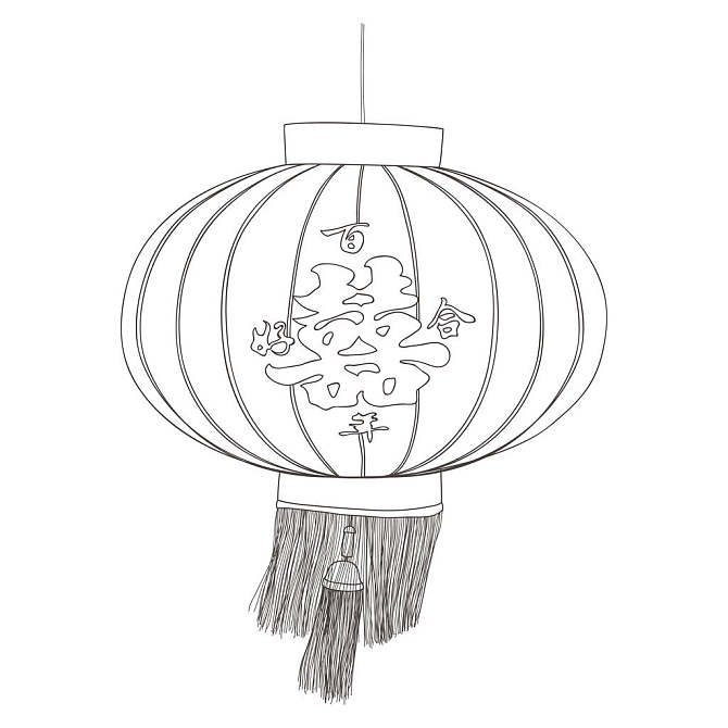 素描,中国,灯笼_高清图片_全景视觉