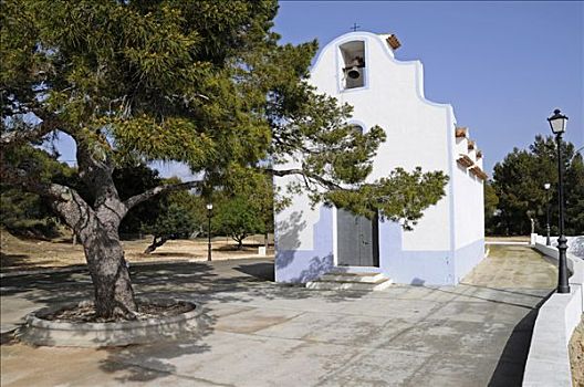 教堂,偏僻寺院,阿利坎特,白色海岸,西班牙