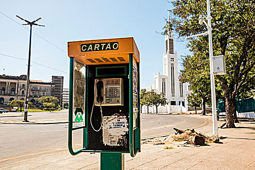 电话亭,马普托,莫桑比克