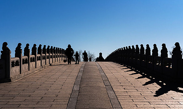 颐和园十七孔桥,2020年2月