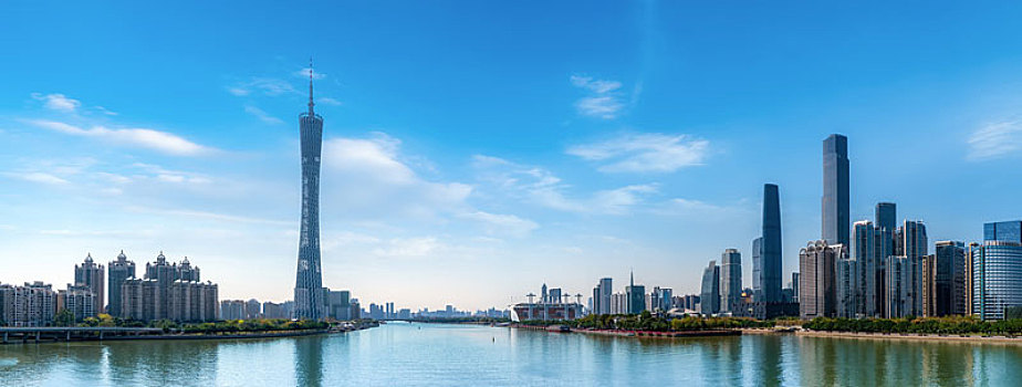 广州城市建筑景观天际线