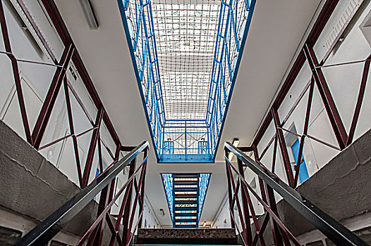 楼梯,监狱,北莱茵威斯特伐利亚,德国,欧洲