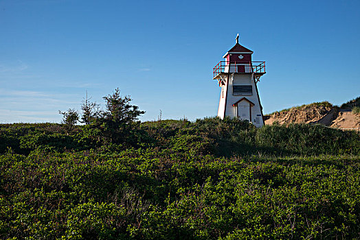 灯塔,海岸,北岸,爱德华王子岛,国家公园,加拿大