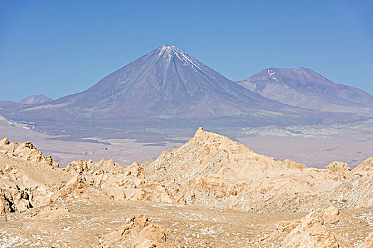 火山,山谷,月亮,佩特罗,阿塔卡马沙漠,安托法加斯塔大区,智利,南美