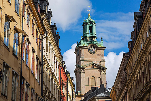 老,建筑,教堂,斯德哥尔摩大教堂,大教堂,格姆拉斯坦,斯德哥尔摩,瑞典,欧洲