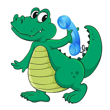 鳄鱼,手机