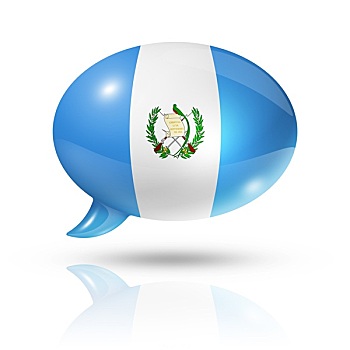 危地马拉,旗帜,对话气泡框