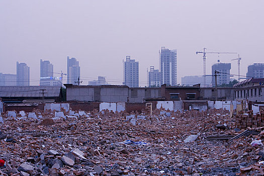 特写,城市街道,垃圾,城市,环境恶劣