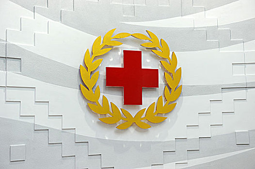医疗,象征,红十字,墙壁
