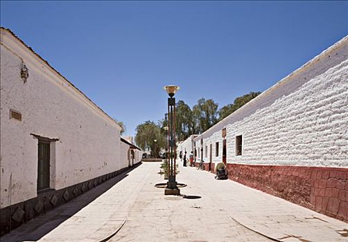 街道,排列,粘土,房子,安托法加斯塔,智利,南美