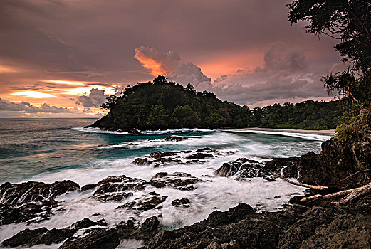 日落,苏门答腊岛