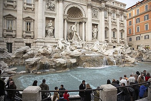 一堆,喷泉,罗马,意大利