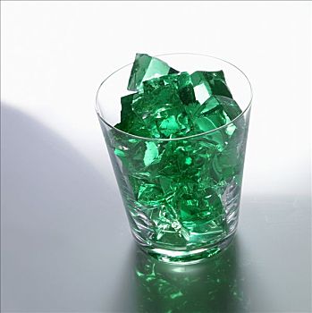 绿色,软方糖,玻璃