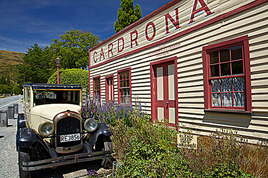历史,酒店,老爷车,靠近,瓦纳卡,南岛,新西兰