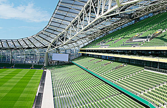 空座位,橄榄球,体育场,都柏林,爱尔兰