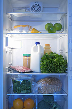 电冰箱,健康食物