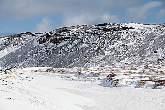 山,风景,冰岛
