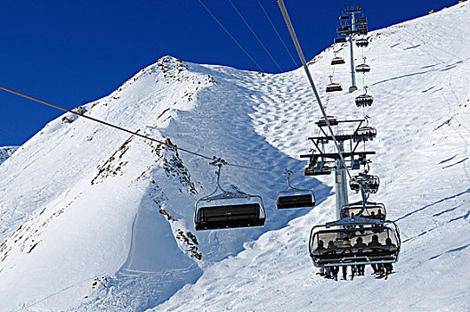 缆车,滑雪,胜地,瑞士,欧洲