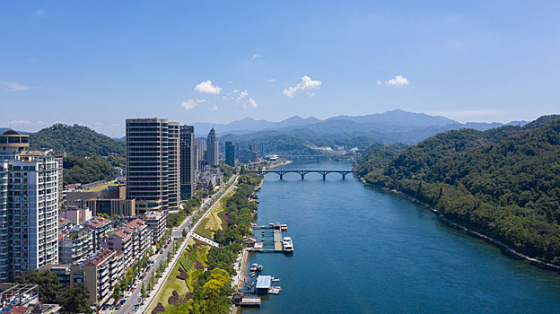 浙江杭州建德城市风光