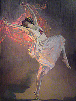 芭蕾舞女,奶油水果蛋白饼,20世纪10年代,艺术家