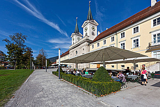 城堡,教堂,寺院,餐馆,上巴伐利亚,巴伐利亚,德国,欧洲