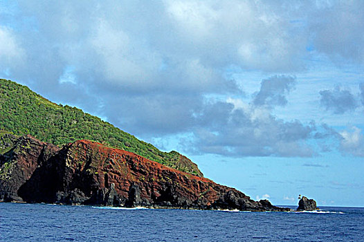 南太平洋,英国,海外,岩石,海岸线