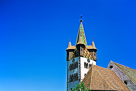 钟楼,瞭望塔,12世纪,阿尔萨斯,法国