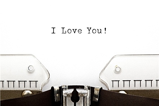 我爱你,打字机