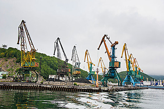 捕鱼,拖船,堪察加半岛,俄罗斯